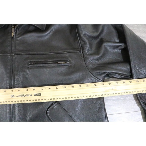 Eddie Bauer MEN'S Leather Legend Journeyman Bomber Jacket Size Large - Picture 7 of 8